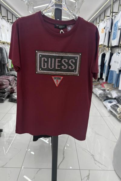 BAYAN ÜÇGEN YENİ GES TİŞÖRT  Bordo