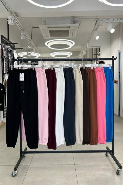 BAYAN ALTTAN LASTİKLİ EŞOFMAN  Açık Pembe