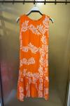 BAYAN  ÇİÇEKLİ ELBİSE Turuncu