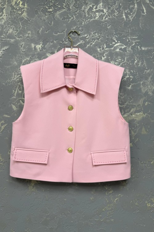 BAYAN BEBE MODERN YELEK Pembe