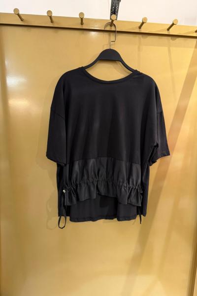 STANDART BEDEN BAYAN BLUZ BÜZGÜLÜ  Siyah