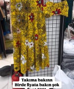BAYAN ETEKLİ İKİLİ TAKIM  Sarı