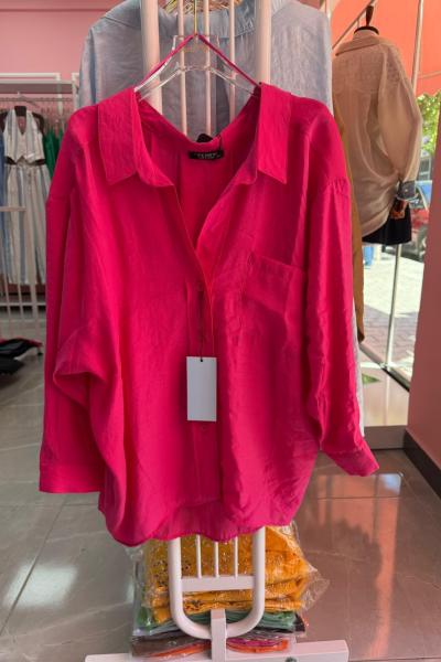 BAYAN PERRY TASARIM GÖMLEK Pembe