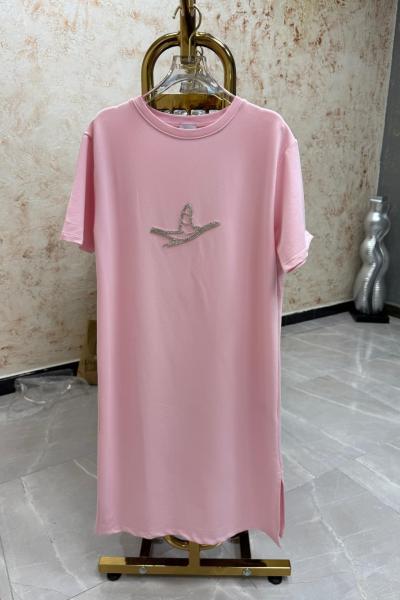 BAYAN İÇİ BOŞ BEYMEN ELBİSE  Pembe