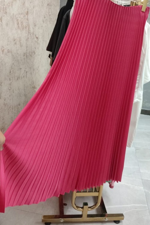 BAYAN PİLİSELİ ETEK Pembe