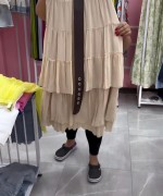 BAYAN KEMERLİ ETEK Bej