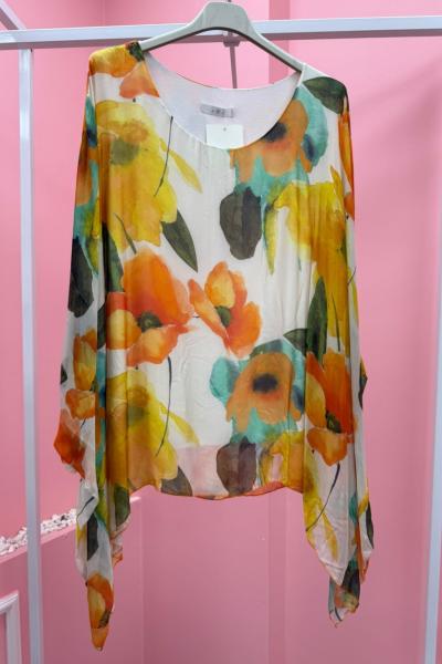 BAYAN TASARIM BLUZ  Turuncu