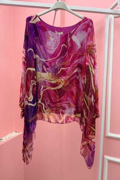 BAYAN TASARIM BLUZ  Lila