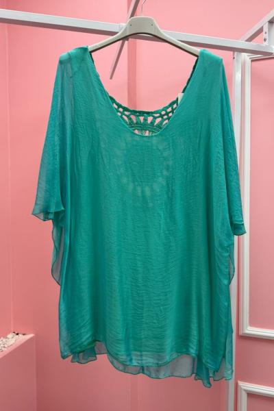 BAYAN TASARIM BLUZ  Yeşil