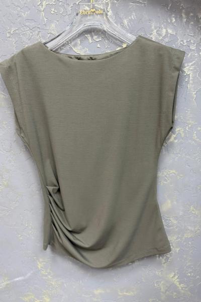 BAYAN BÜZGÜ DETAY BLUZ  Haki