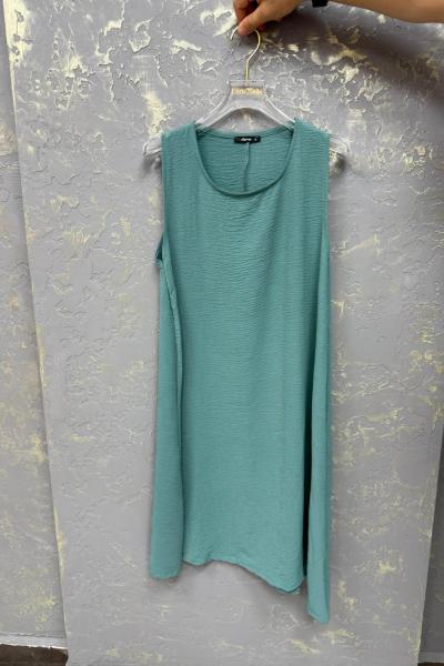 BAYAN SIFIR KOL ELBİSE  Yeşil