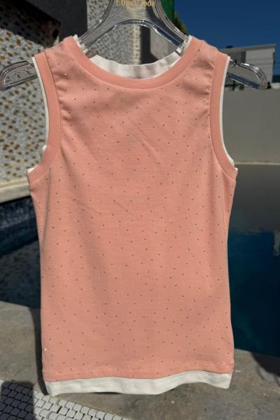 BAYAN ÖN FULL TAŞLI ATLET Somon