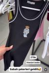 BAYAN AYI BASKILI STANDART BEDEN ATLET Siyah