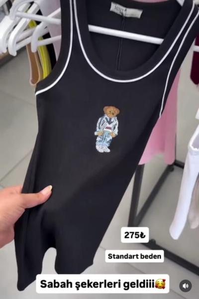 BAYAN AYI BASKILI STANDART BEDEN ATLET Siyah