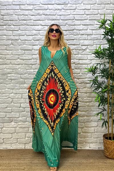 BAYAN TASARIM ELBİSE Yeşil