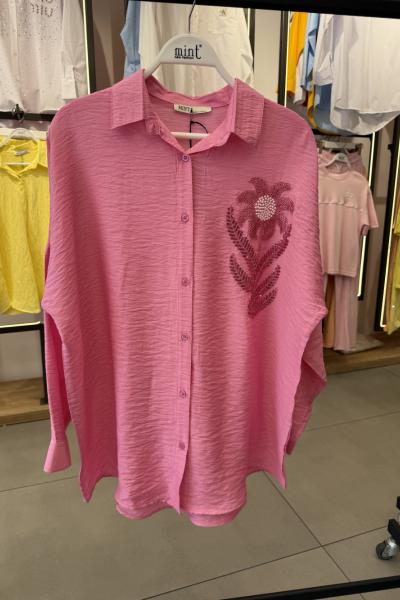 BAYAN TASARIM GÖMLEK  Pembe