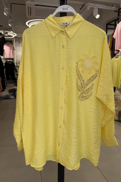 BAYAN TASARIM GÖMLEK  Sarı