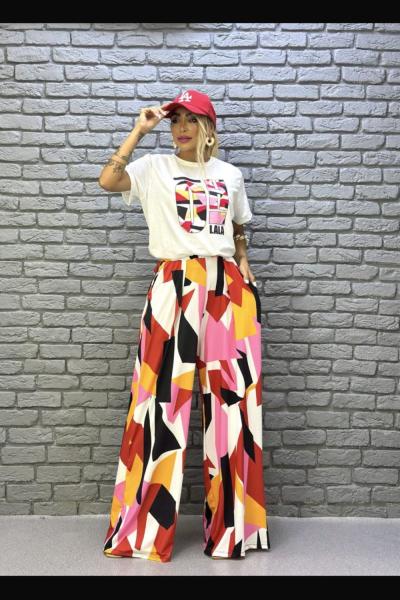 BAYAN OH LALA YAZILI İKİLİ TAKIM  Beyaz