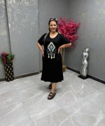 BAYAN TASARIM ELBİSE  Siyah