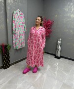 BAYAN GÖMLEK ELBİSE  Pembe