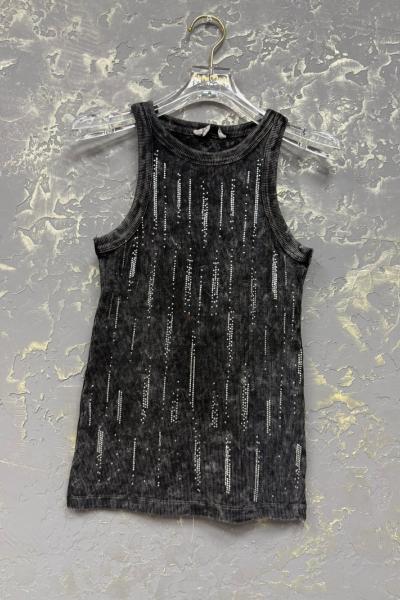 BAYAN YIKAMALI SARKIK TAŞLI ATLET Antrasit