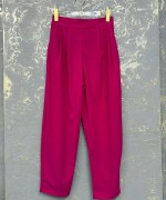 BAYAN BEL PİLELİ HAVUÇ PANTOLON  Pembe