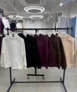 GES KABARTMALI KAPŞONLU SWEAT  Bej