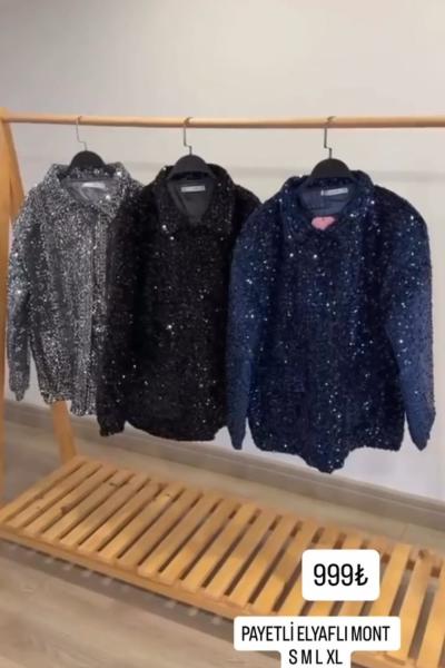 PAYETLİ ELFAYLI MONT  Lacivert