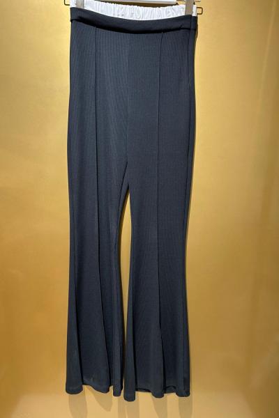 KEMER BEYAZ İSPANYOL TAYT  Siyah