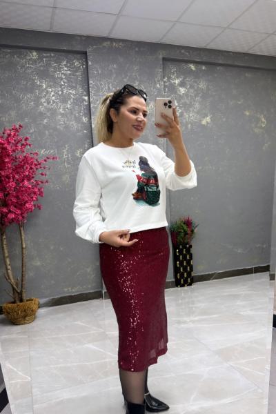 PUL PAYET ETEK  Kırmızı