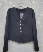 SİMLİ BEBE HIRKA  Siyah