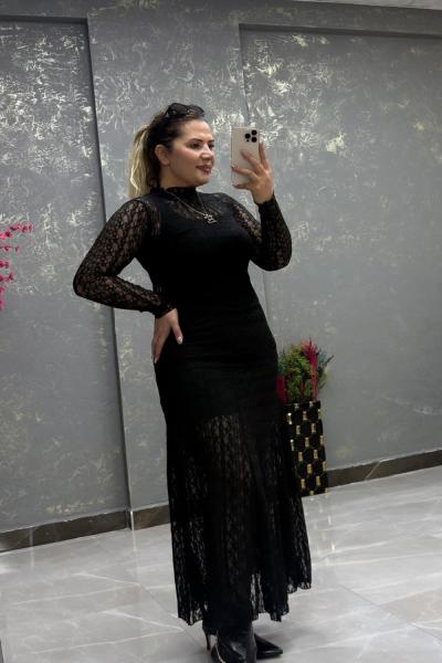 TÜL ZIBIN BADİ Siyah