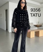 İTHAL PAYET TASARIM İKİLİ TAKIM Siyah