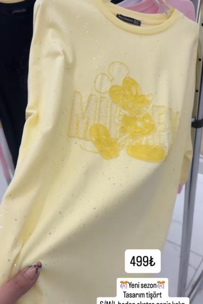 SİMLİ MCKY TİŞÖRT  Sarı
