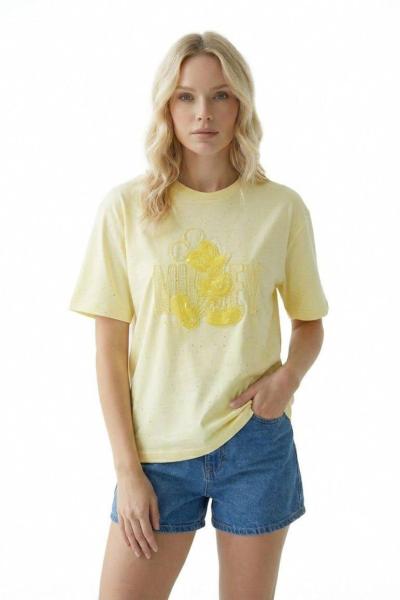 SİMLİ MCKY TİŞÖRT  Sarı