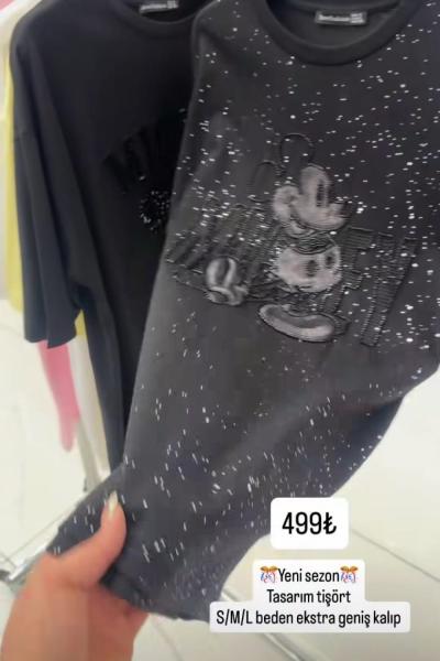 SİMLİ MCKY TİŞÖRT  Siyah
