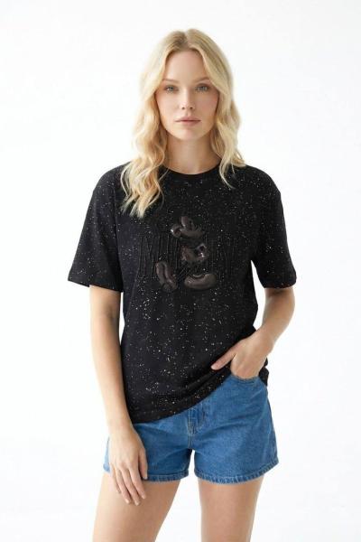 SİMLİ MCKY TİŞÖRT  Siyah