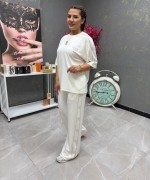 GES YANLAR TAŞ İŞLEME İKİLİ TAKIM Beyaz