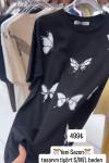 ÇOKLU KELEBEK TİŞÖRT Siyah