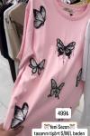 ÇOKLU KELEBEK TİŞÖRT Pembe