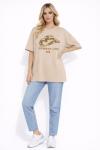 KOVBOY ŞAPKA DETAYLI TİŞÖRT Bej