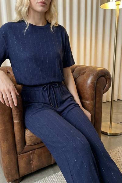 UZUN TAŞLI İKİLİ TAKIM  Lacivert