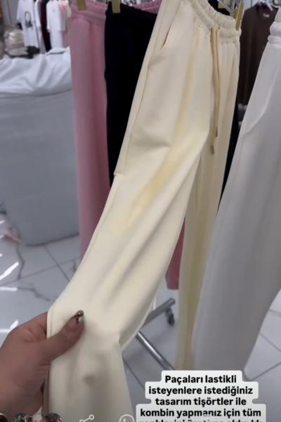 PAÇA LASTİKLİ EŞOFMAN ALTI Sarı