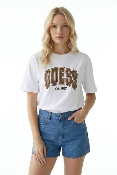 GES EST 1981 YAZILI TİŞÖRT Beyaz