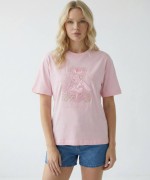 LOVE AYICIKLI TİŞÖRT  Pembe