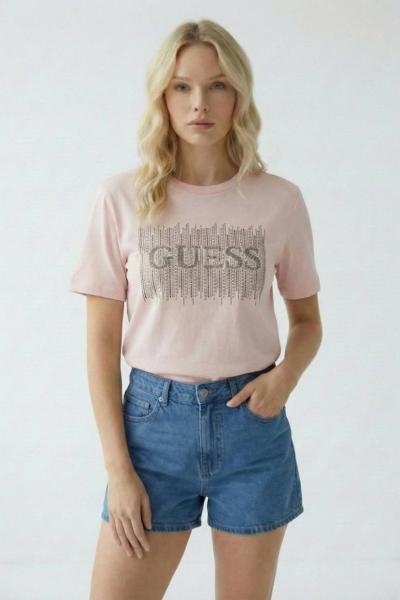 GES TAŞLI TİŞÖRT  Pembe