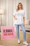 GES TAŞLI TİŞÖRT  Beyaz