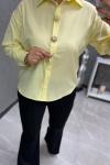3 DÜĞME DETAYLI GÖMLEK Sarı