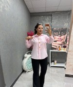 3 DÜĞME DETAYLI GÖMLEK Pembe