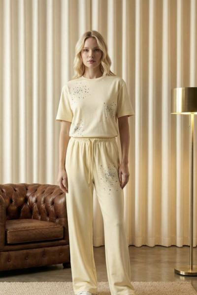 ÜÇ TARAF TAŞLI İKİLİ TAKIM  Sarı